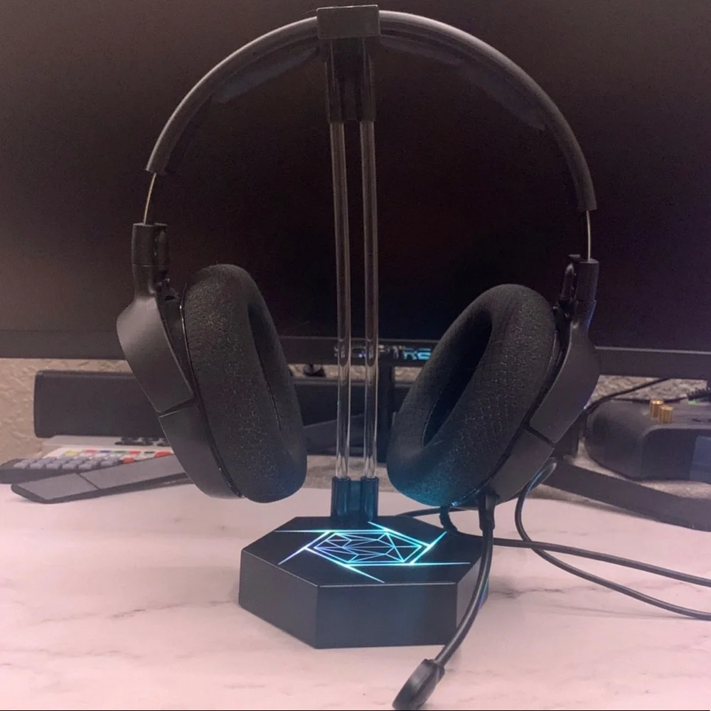 RGB gaming headset stand